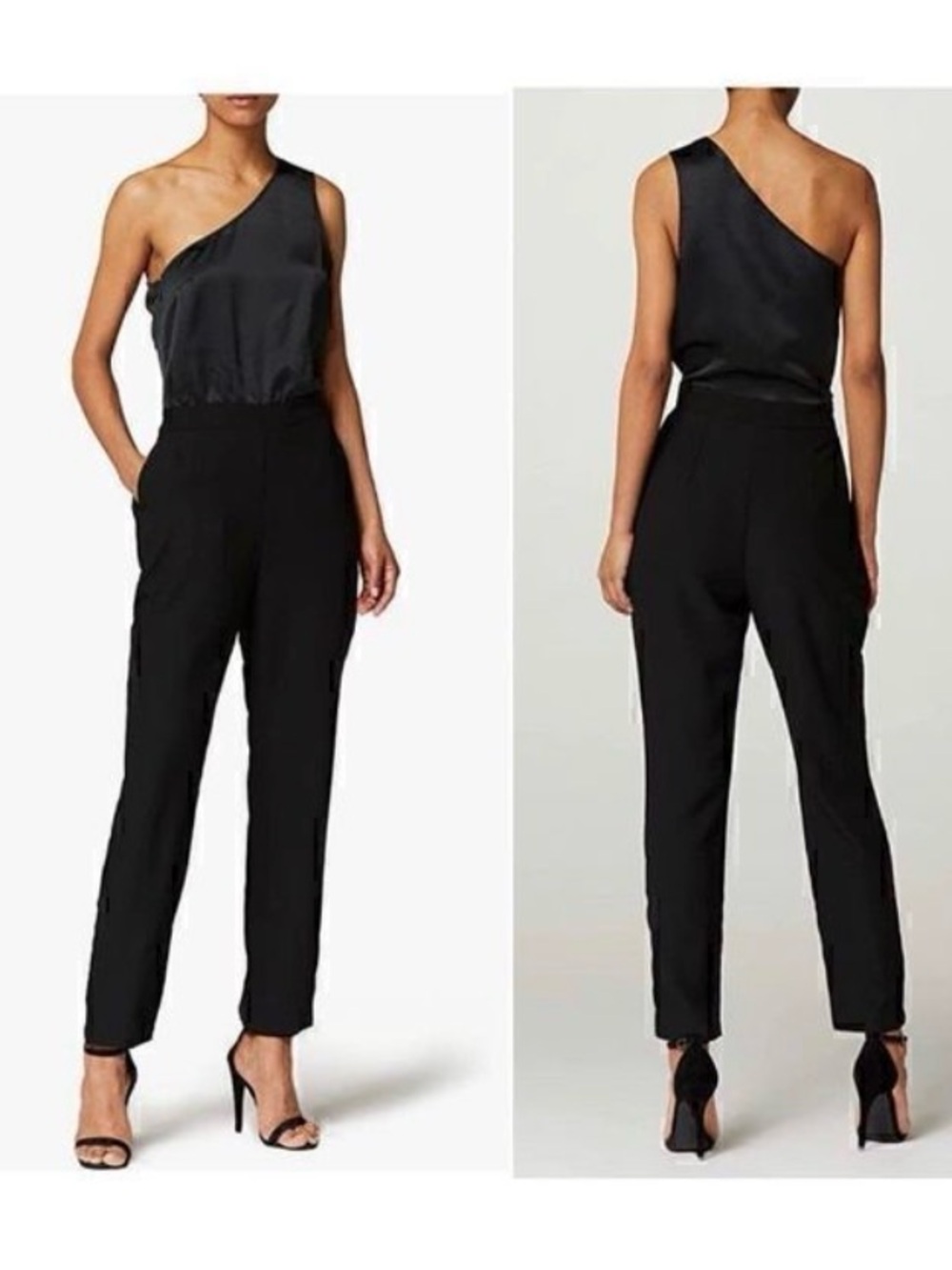 Truth & Fable Women's Evening One Shoulder Jumpsuit